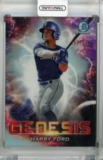 2021 Topps Bowman Draft Seattle Mariners Harry Ford Genesis Refractor 153/250