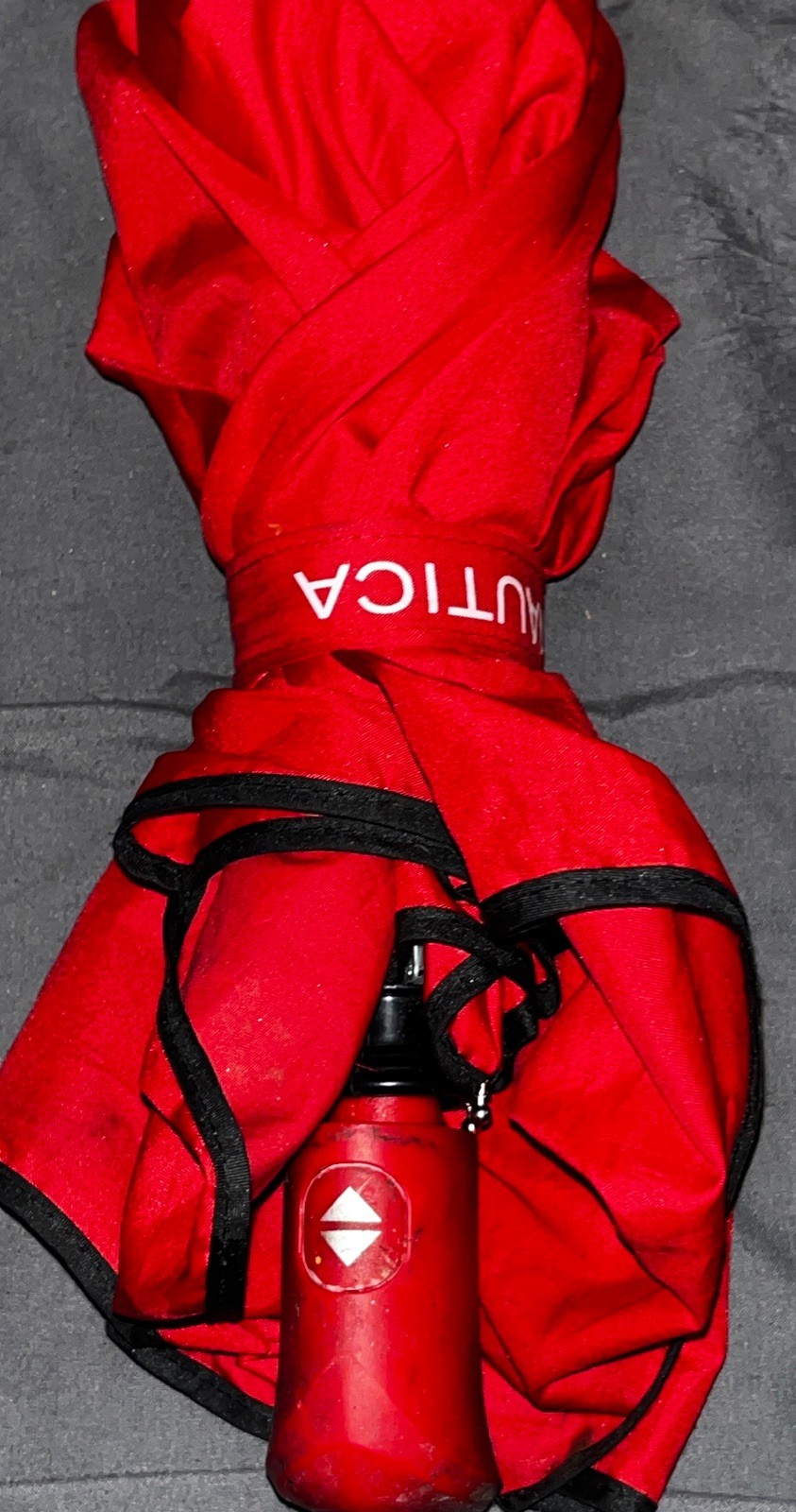 NAUTICA Automatic Open Foldable Extendable Red Co… - image 1