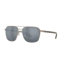 Costa Sunglasses Wader - Brushed Gunmetal Frame w/ Gray Silver Mirror Lens