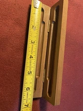 Walnut Wood Mechanical Pencil Box / Case  6.5" by 1.5"  New