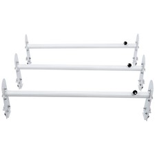 Van Roof Ladder Rack 3 Bars Alloy Steel Roof Racks 750 Lbs Capacity Rain-gutte