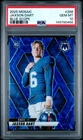 2025 Mosaic Jaxson Dart BLUE SCOPE Prizm Variation Rookie RC #288 PSA 10 GIANTS