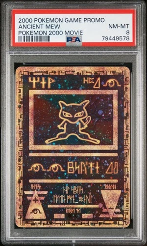 2000 Pokemon Game Movie Ancient Mew Pokemon 2000 PSA 8
