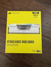CORSAIR - VENGEANCE RGB 32GB (2x16GB) DDR5 6000MHz C36 UDIMM |  SEALED