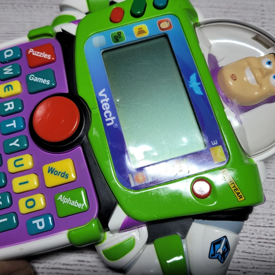 Disney Pixar Vtech Buzz Lightyear Toy Story Handheld Electronic Learn & Go PARTS - Image 3 of 4