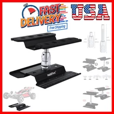 RC Car Work Stand Repair Workstation Aluminum 360 Degree Rotation Lift/Lower ...