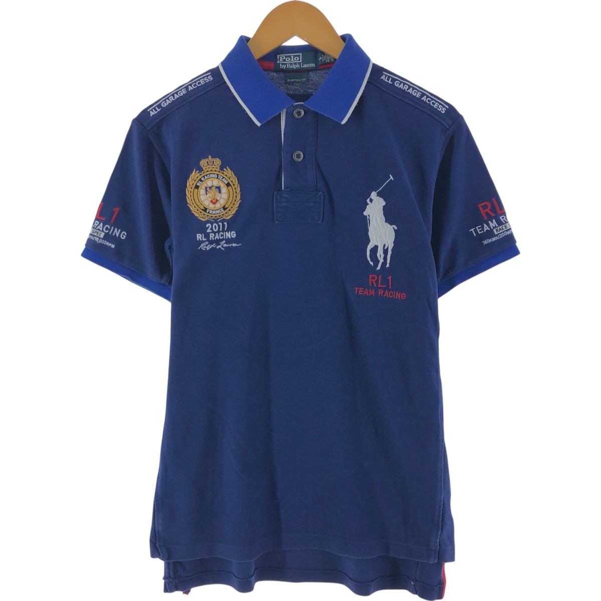 POLO vintage Ralph Lauren di Ralph Lauren CUSTOM FIT Big Pony manica corta r...