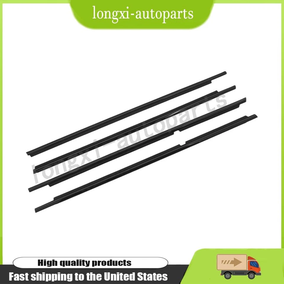 Juego de molduras de cinturón de ventana de puerta delantera y trasera para Toyota Lexus RX330 RX350 Foto 2 de 4