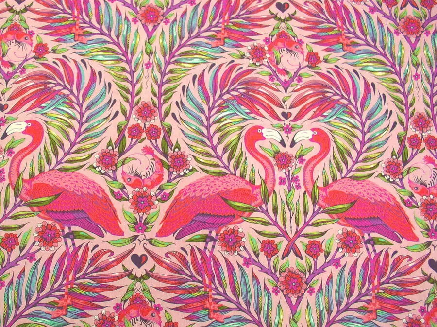 Tula Pink Daydreamer Pretty in Pink PWTP169.Dragonfruit Cotton Fabric BTY