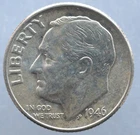 KAPPYSCOINS  W6325 1946D  SILVER CH BU  ROOSEVELT DIME PICKED FROM  ROLL STOCK
