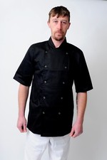 Chef Coats Chef Jacket In White & Black Colour Unisex Press Studs Good Quality
