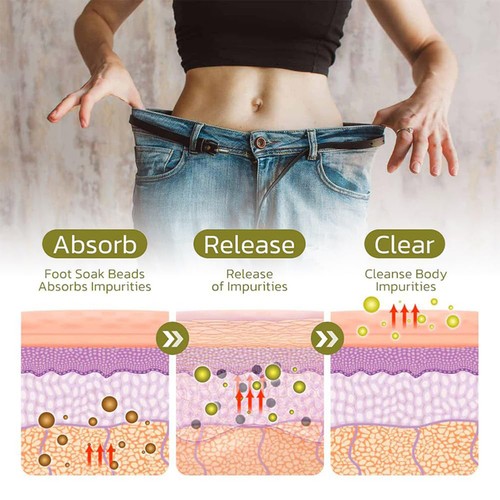 Body Detox Herbal Foot Soak Beads Cleansing Shaping Weight Loss Improve Sleep - Picture 12 of 12