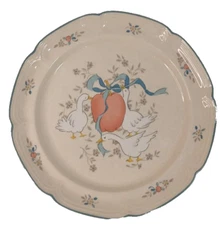 Vintage Marmalade Serving Platter Plate 8868 Stoneware Geese Apple Country 12"