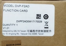 1pcs NEW Delta DVP-F2AD Programmable Controller Accessories