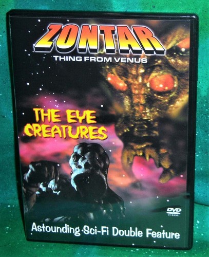 RARE OOP ZONTAR THING FROM VENUS & THE EYE CREATURES DOUBLE SCI-FI MOVIE DVD
