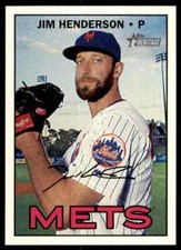 2016 Topps Heritage HN Jim Henderson #512 New York Mets
