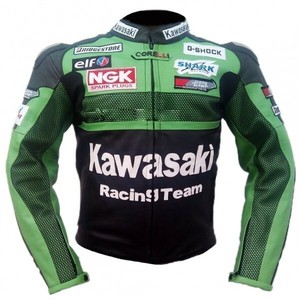 jaqueta kawasaki couro