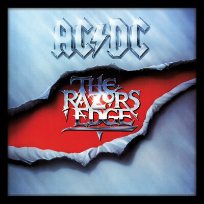 AC/DC - The Razors Edge - Official Album Cover Size Framed Print