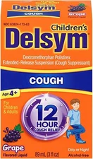 DELSYM Children's COUGH Liquid GRAPE Flavor 3oz  **^