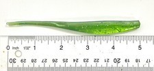 Bulk Bag of 25 Soft Plastic Split Tail Jerk Bait Green 5 Inch Bulk Packaged