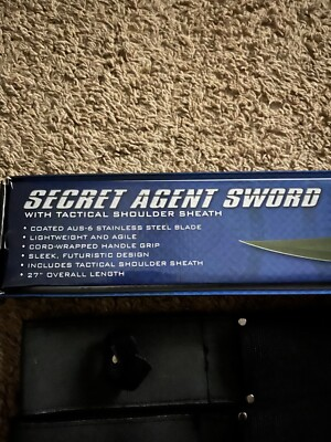 #ad #ad Secret Agent Twin Swords with tactical shoulder Sheath swords are black $60.00