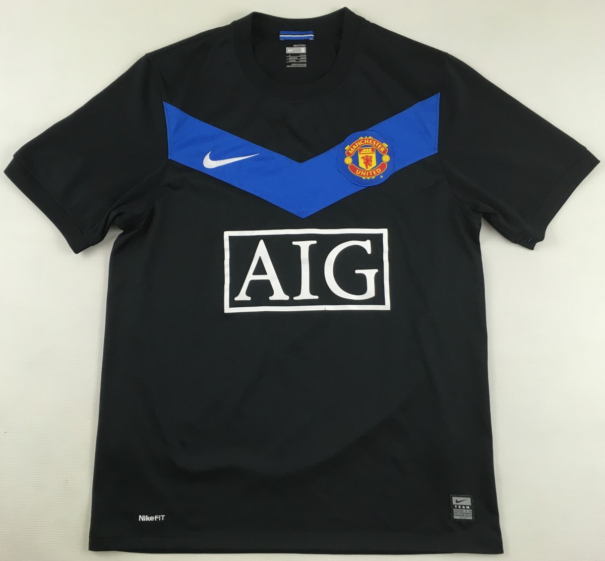 Manchester United 2009/10 2010 AIG black away shirt camiseta