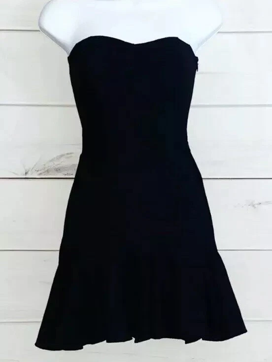 Ruffle bottom mini dress cheap