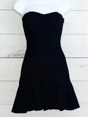 ruffle bottom mini dress