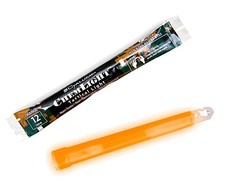 12 Hour 6” Military ChemLight (15cm) Orange lightstick ( Cyalume Marke )