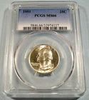 1951 PCGS MS66 WASHINGTON QUARTER 25c SILVER MS 66