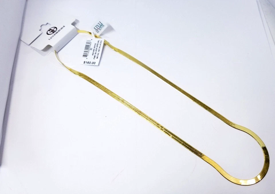 Collar Giani Bernini oro sobre plata de ley 4,5 mm espiga 20" Foto 4 de 4