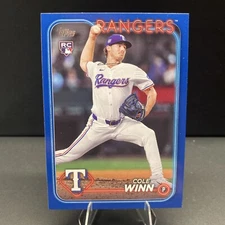 2024 Topps Update Series - Royal Blue #US109 Cole Winn (RC) Texas Rangers 