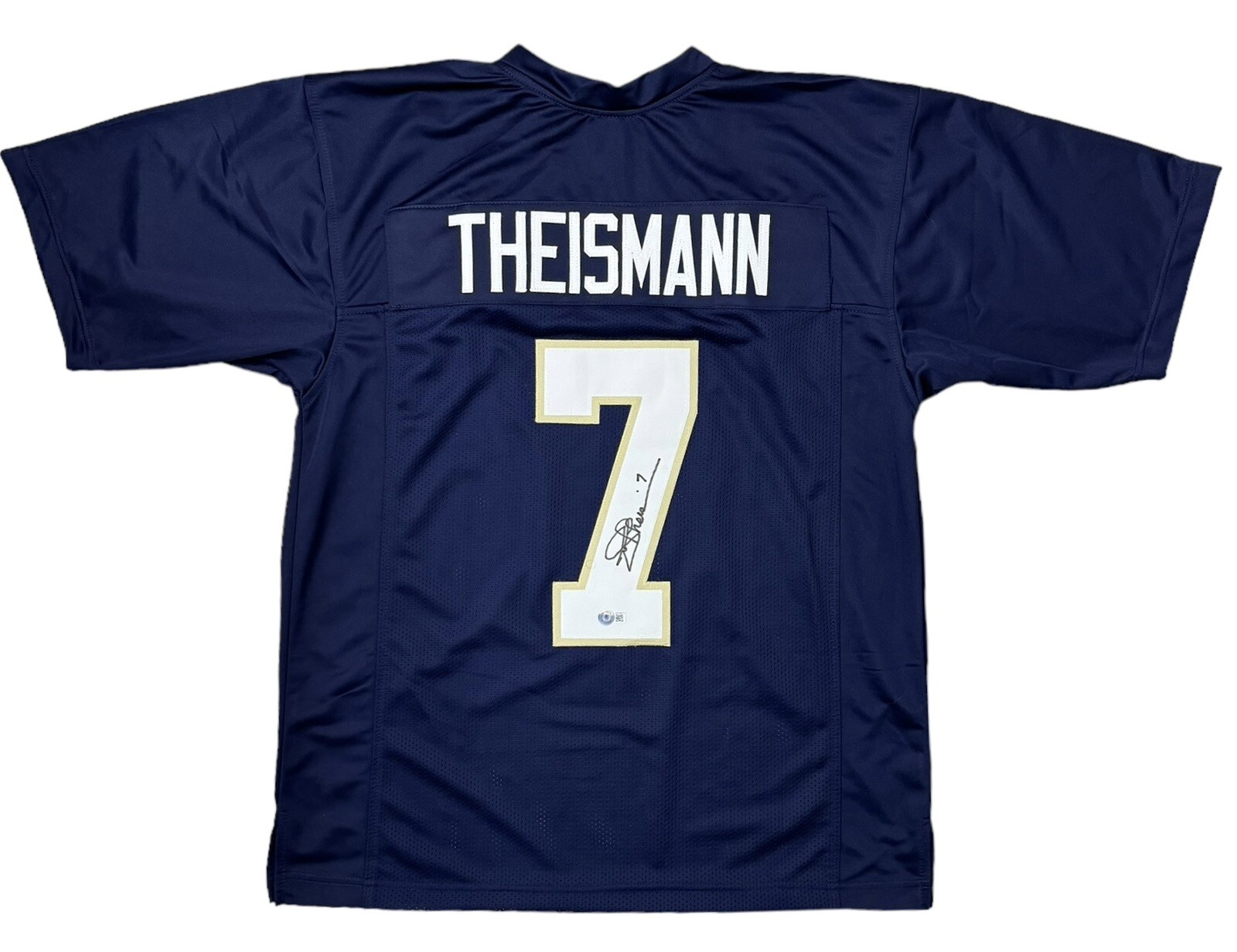 Joe Theismann Autographed Signed Notre Dame Fighting Irish JERSEY SIZE XL BECKETT COA 
