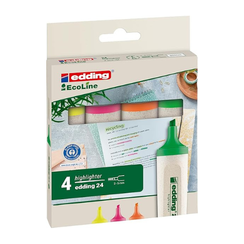 edding Marker Textmarker edding 345 highlighter sortiert VE=6 Stück