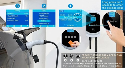 Smart EV Wall Charger with DLB | WiFi RFID Bluetooth | 11kW 3-Phase | 5m Type 2 - Bild 15 von 23