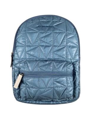 Michael Kors Winnie Medium Quilted Nylon Gray Backpack $398 FS New Michael Kors Winnie Medium Backpack Quilted Nylon Pearl  main image 4