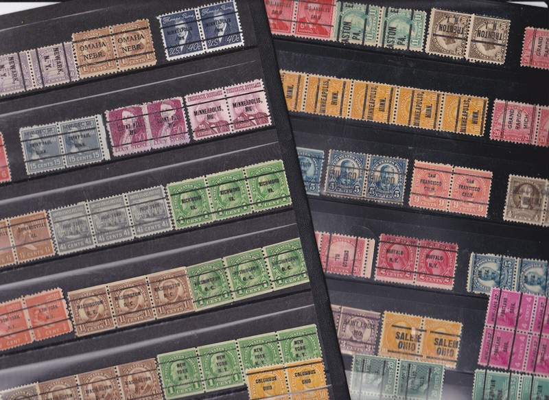 U. S. Precancel Stamps Pairs & Multiples