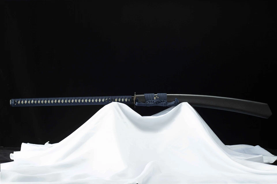 Espada Naginata tradicional de 50"" Katana samurai japonesa afilada T10 mango largo de acero Foto 3 de 4