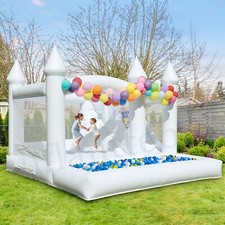 13ft Commercial PVC White Bounce House Inflatable Wedding Castle for Adult Kids