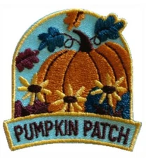 Girl Boy Cub Blue PUMPKIN PATCH Tour Visit Fun Patches Badges SCOUT GUIDE