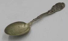 Chicago [IL] Public Library~Antique Sterling Silver [925] Souvenir Spoon W/ Mono