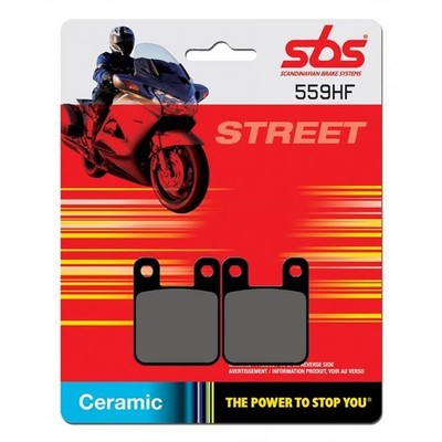SBS Street Rear Ceramic Brake Pads - 559HF - DERBI 80 CUP 2004 - ONWARD