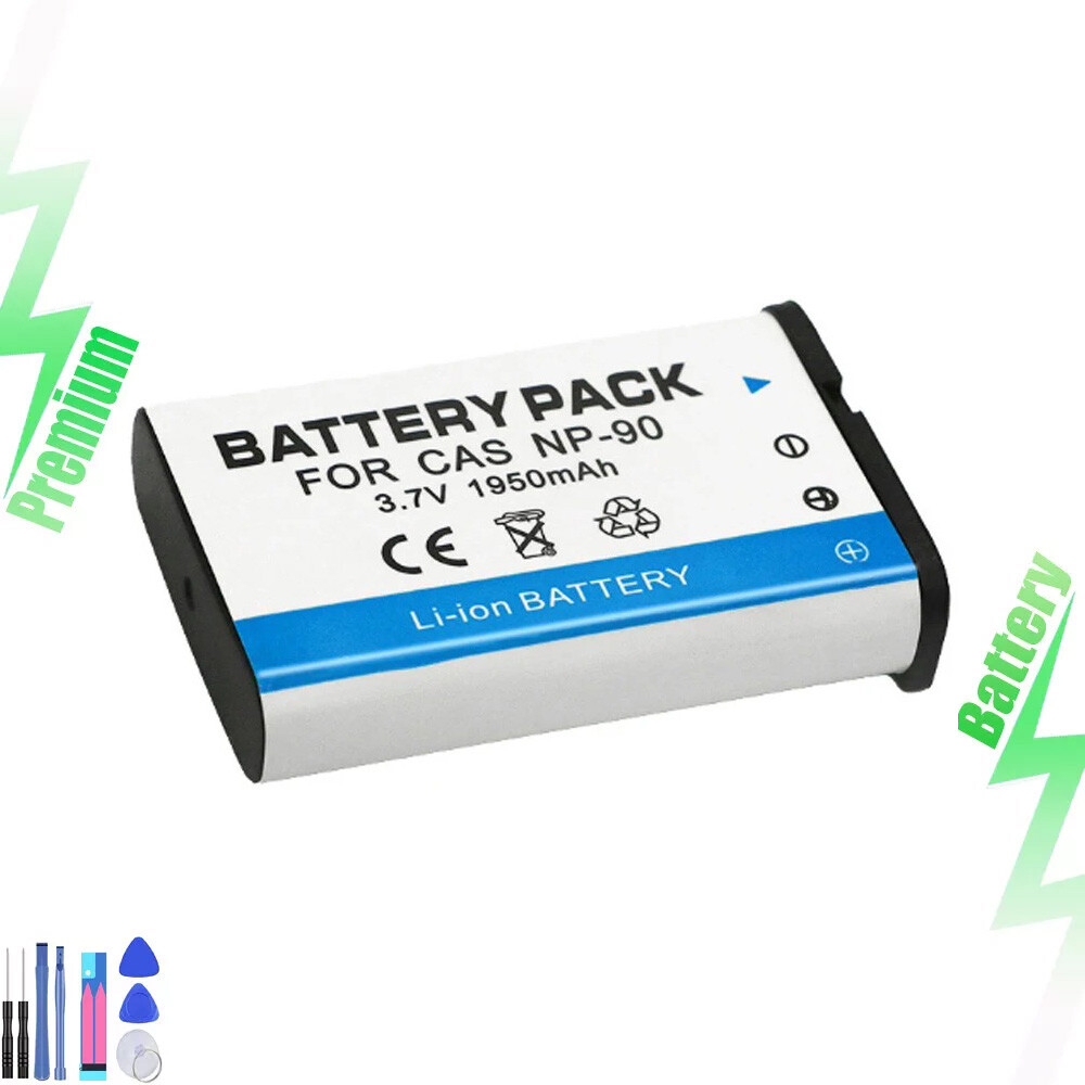 Battery for Casio NP-90 NP90 Exilim EX-H10 H15 H20G H20GBK FH100