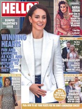 UK HELLO! Magazine, Kate Middleton, Prince William, Eugenie, Hasselhoff, 20.2.23