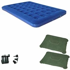 Zaltana Double Size Air Mattress with DC air Pump & Pillow Combo