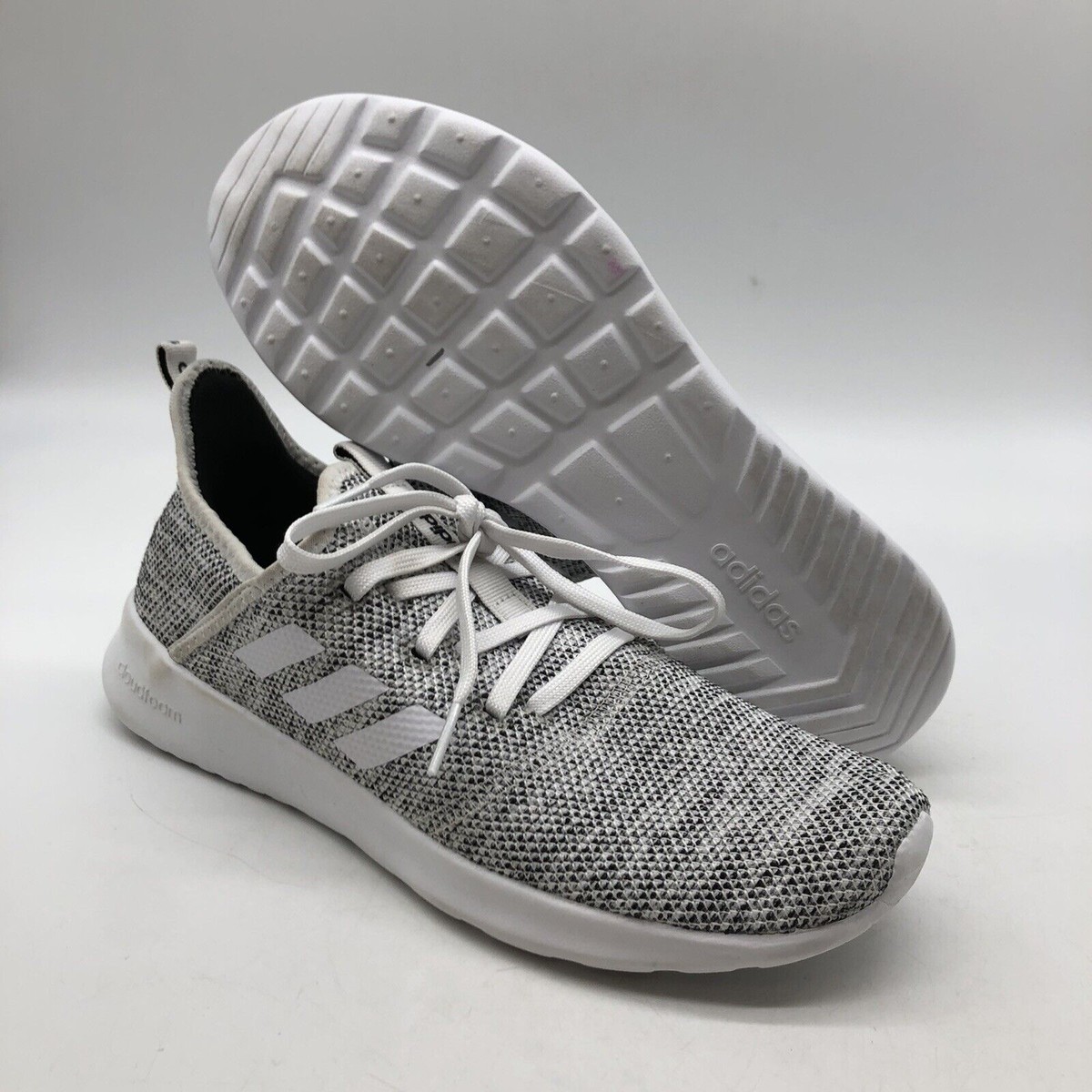 Adidas Women's Cloudfoam Pure DB0695 Gray Running Shoes Sneakers
