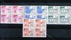 Francia precancelados Yvert 170-73 en bloque de 4