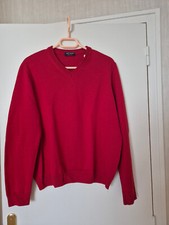 Saint James Herren Pullover V-Ausschnitt .Rot .Größe L