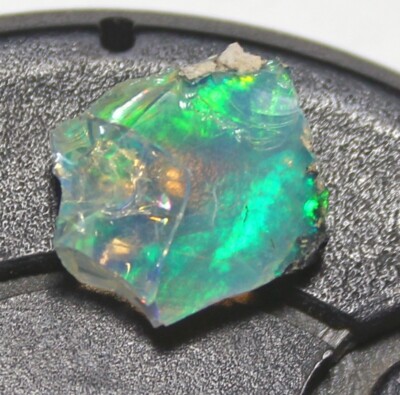 100%Natural Ethiopian Crystal Slice Opal Play Of Color Rough Specimen OR-121