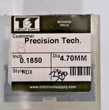 TCT REPOINTED DRILLS RDX 13 0.1850" DIA 0.472" FLUTE LOT OF 50 